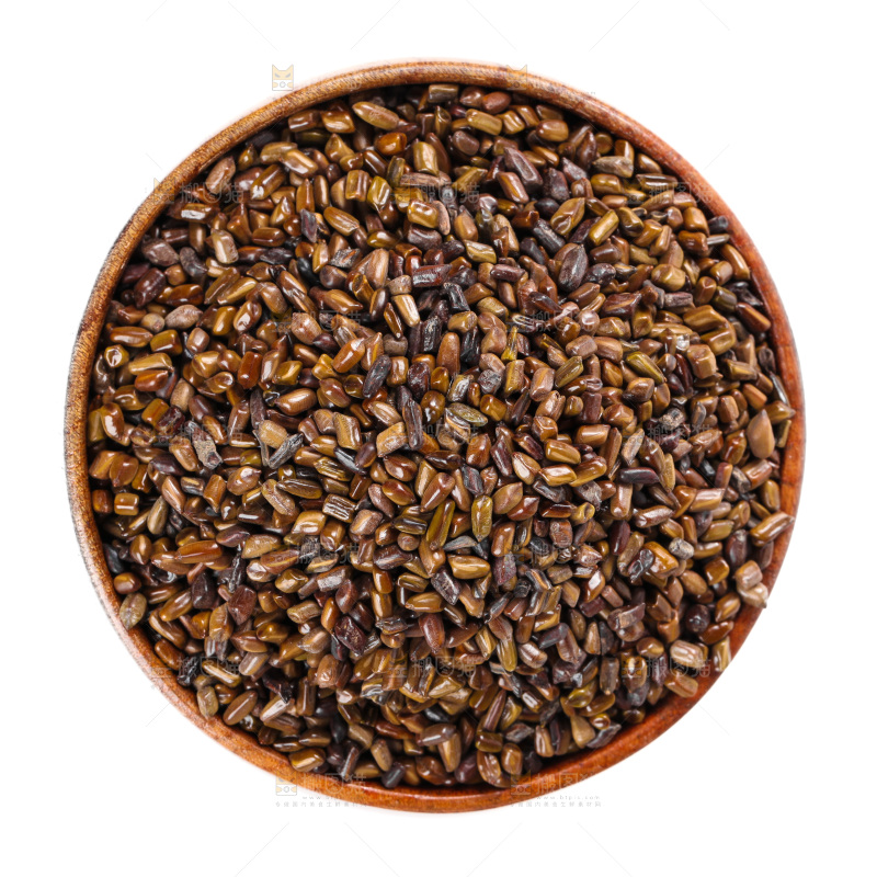 白底上放着一盘马蹄决明