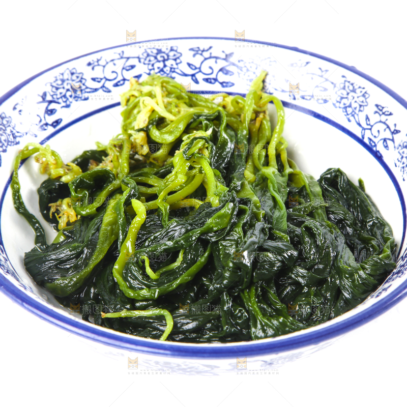 碗里装着闽峡海带苗