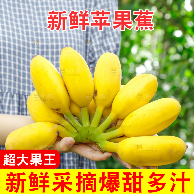 草地上放着一把苹果蕉