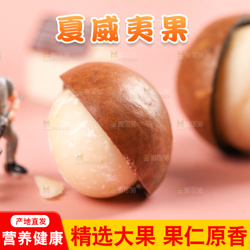 浅底上的夏威夷果