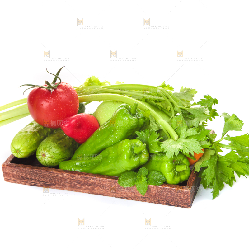 白底上的蔬菜纹理