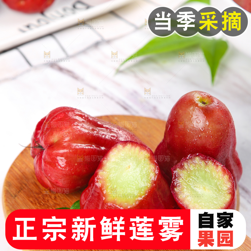 木底上的黑金刚莲雾