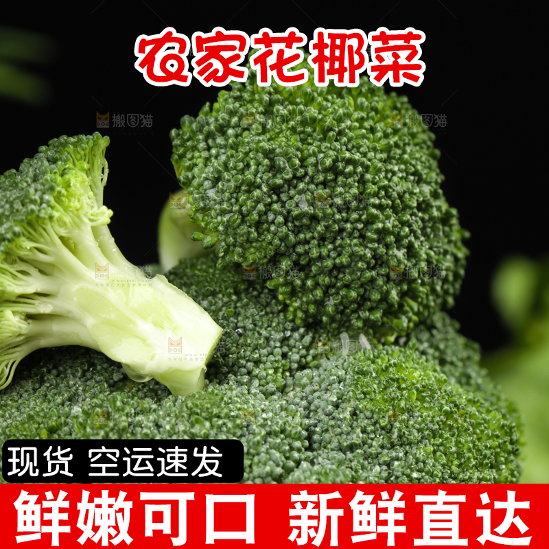 深底上放着新鲜的西兰花