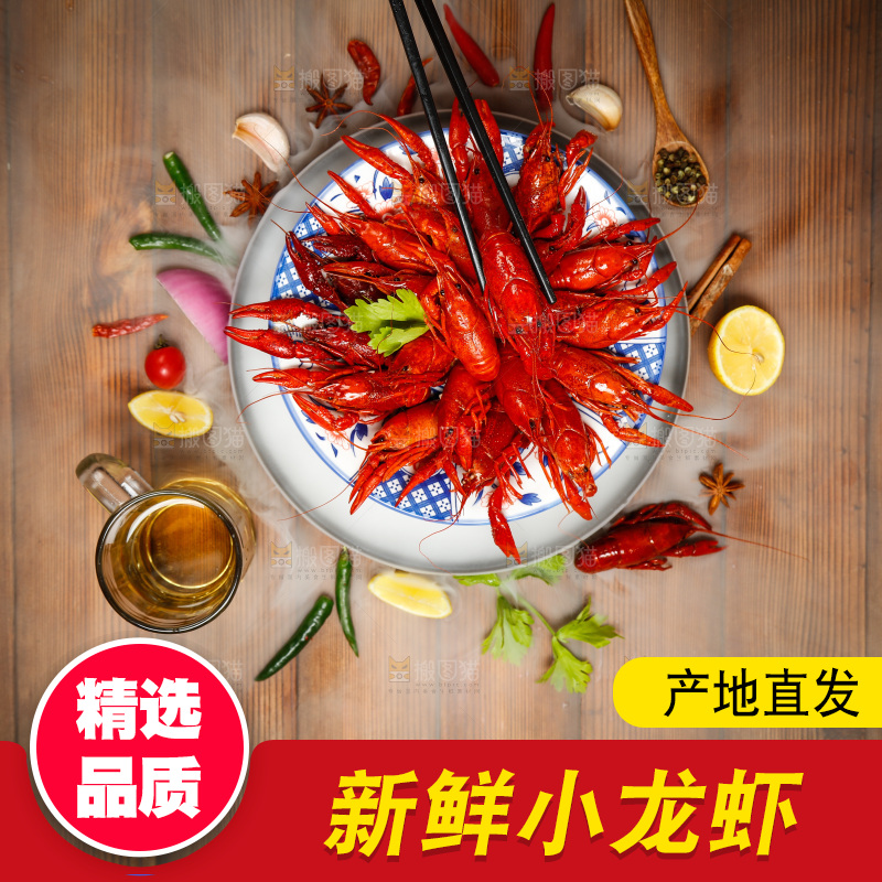 龙虾背景纹理