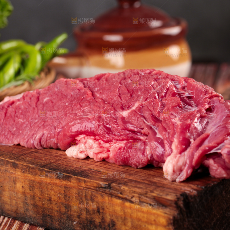 木底上的贵州土黄牛肉