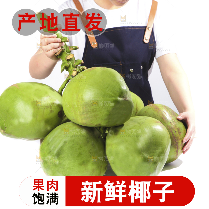 手拿大椰青