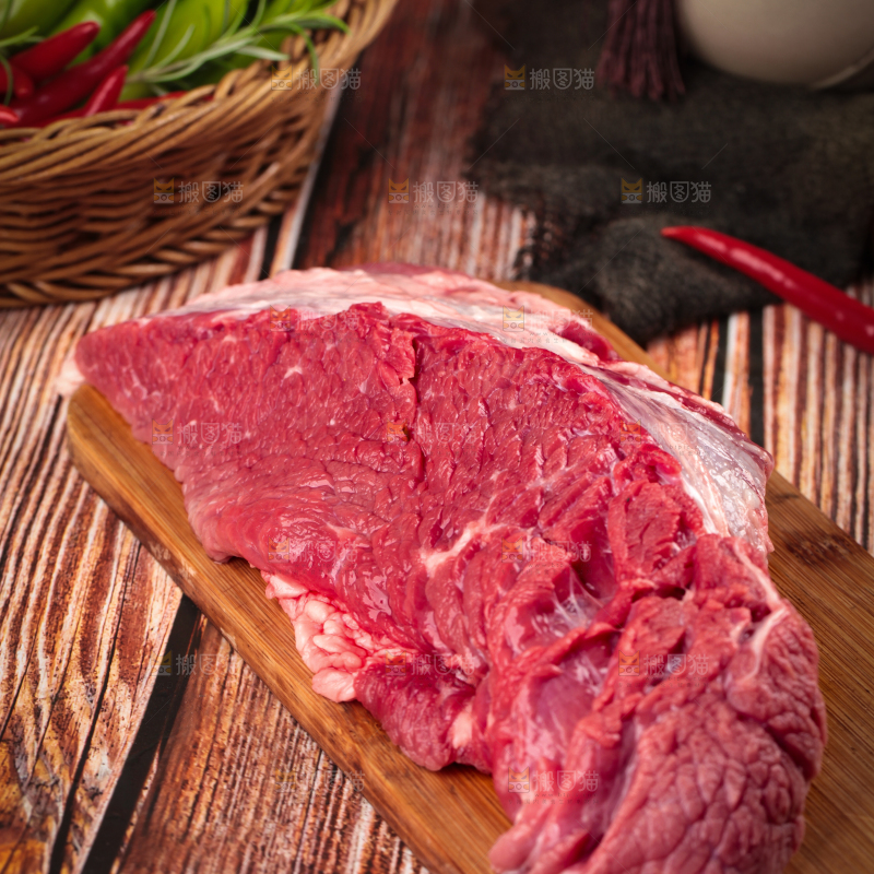 木底上的贵州土黄牛肉