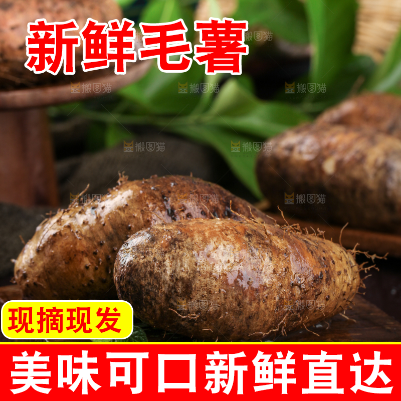 深底上的毛薯