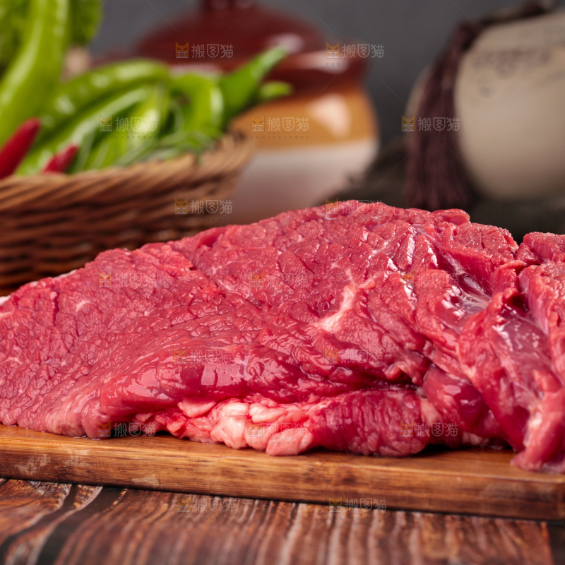 木底上的贵州土黄牛肉
