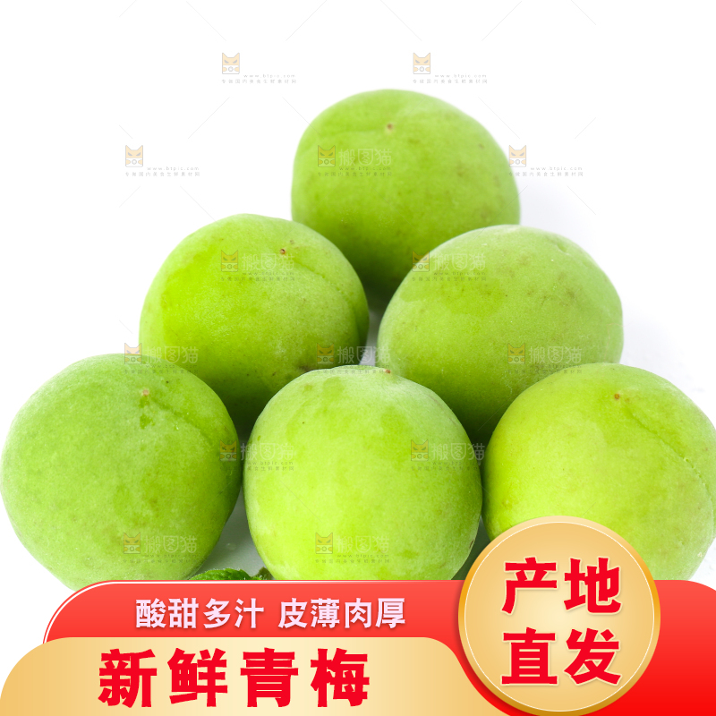 白底上放着大理青梅