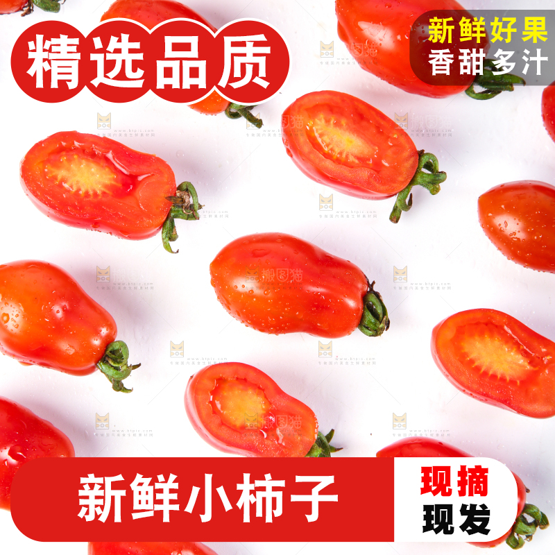 白底上摆放着丹东409小柿子