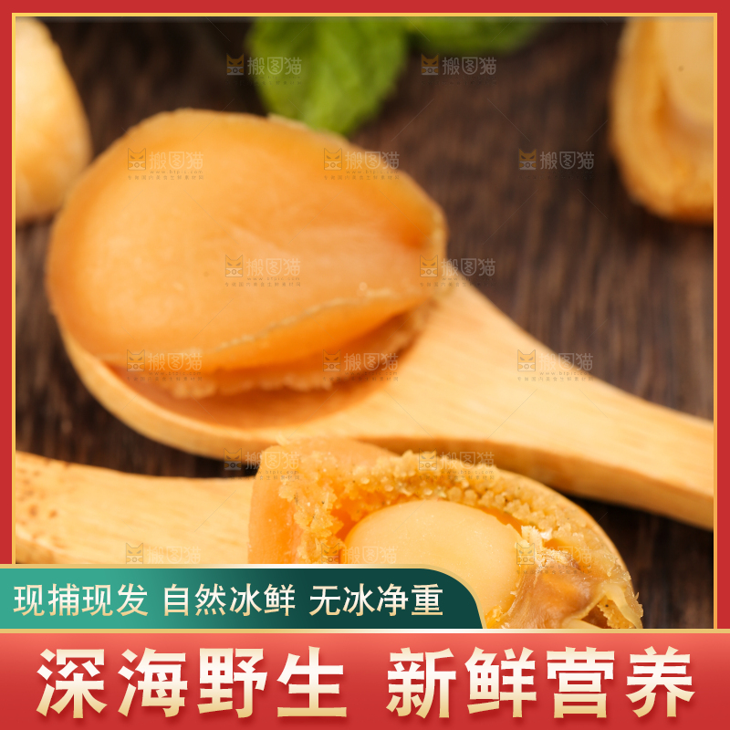 勺子里的干鲍鱼