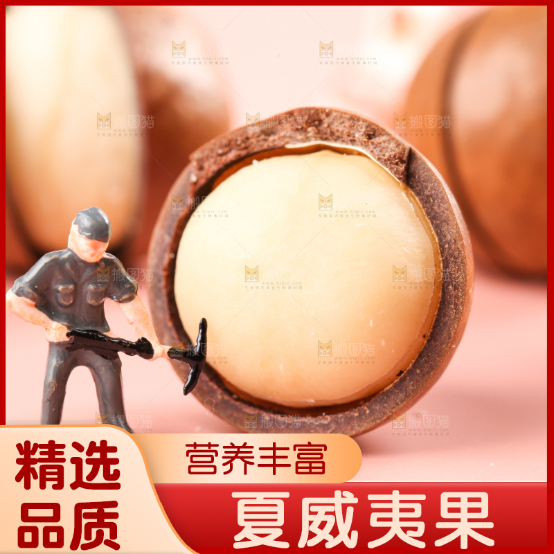 浅底上的夏威夷果