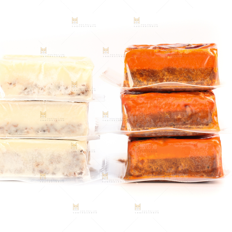 白底上的鸳鸯火锅底料