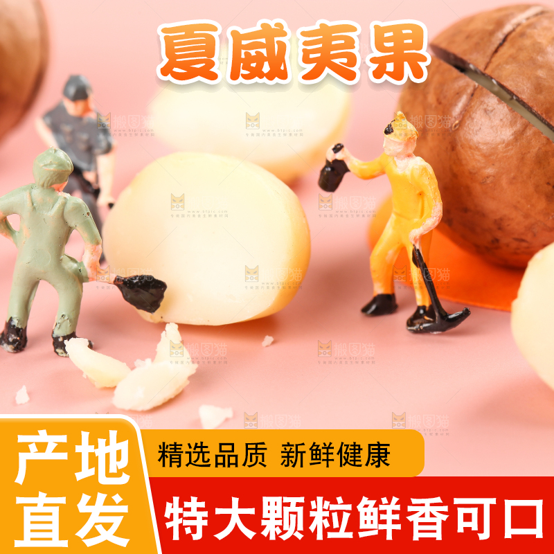 浅底上的夏威夷果