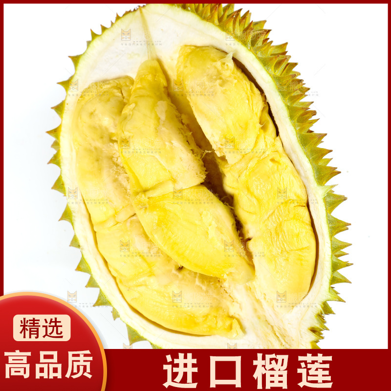 白底上的泰国榴莲