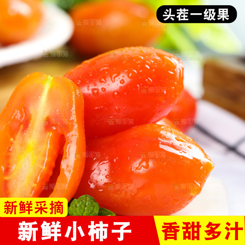 石板上摆放着丹东409小柿子