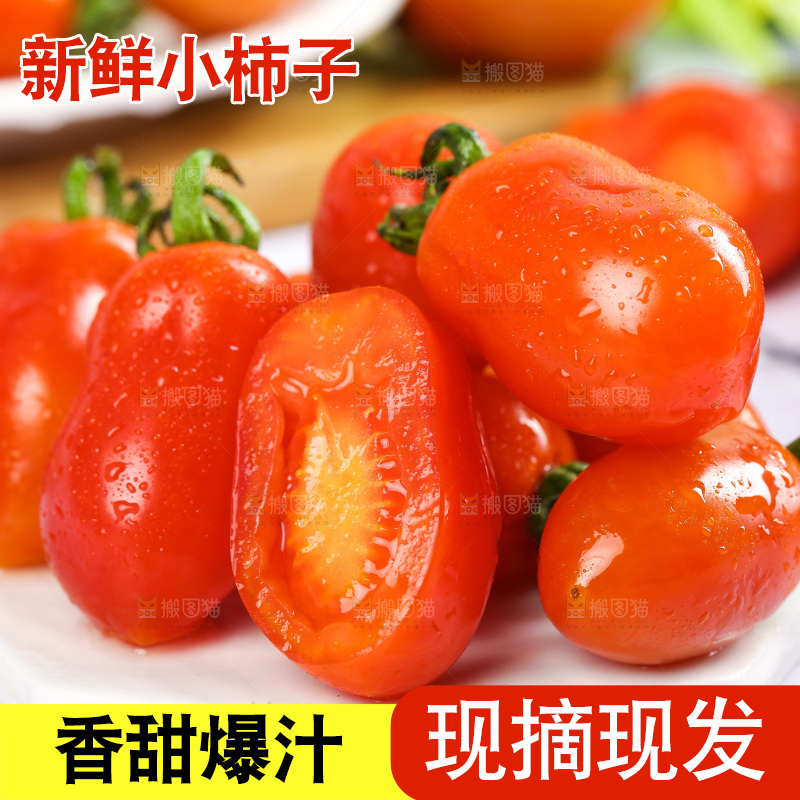 石板上摆放着丹东409小柿子