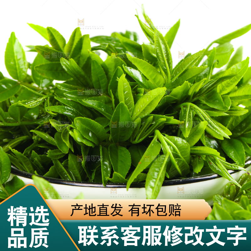 一碗花椒叶放在白底上