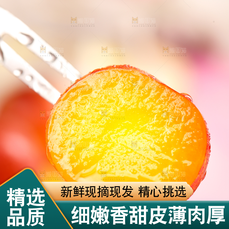 叉子上叉着三月李
