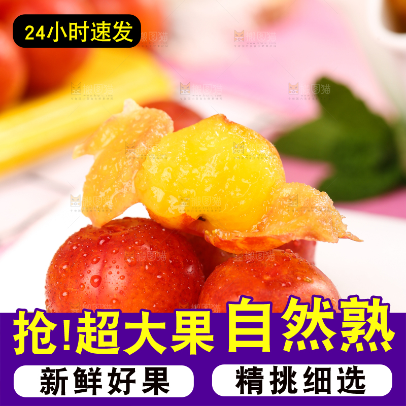 白石板上摆放着钱排三月李