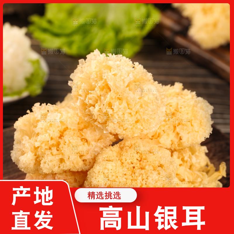 木底上放着雪银耳