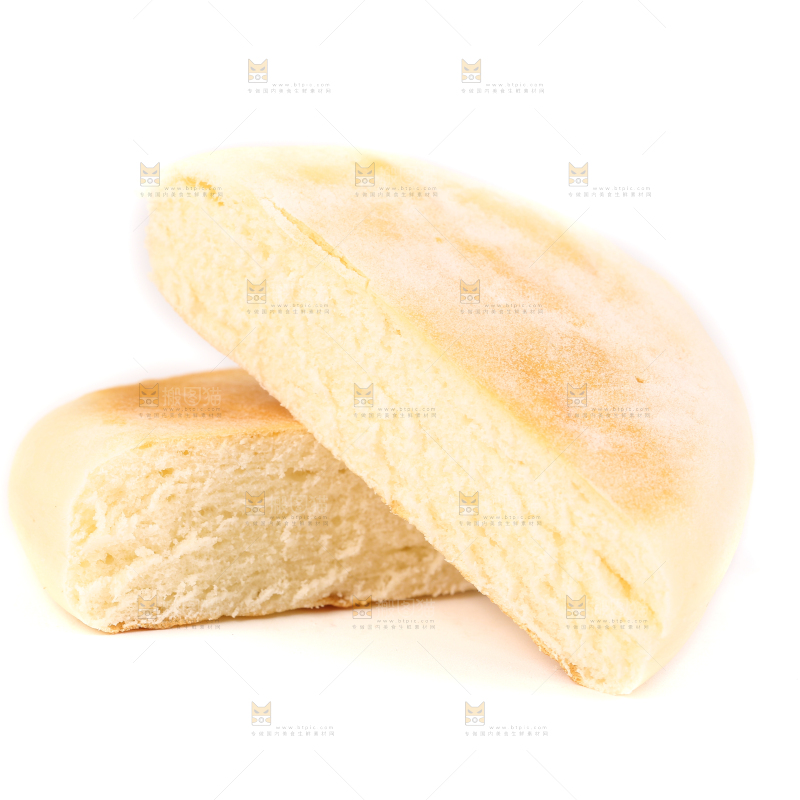 白底上放着蛋奶饼