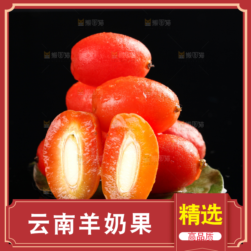 树叶上的羊奶果