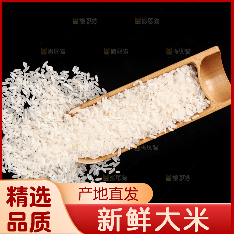 黑底上的大米