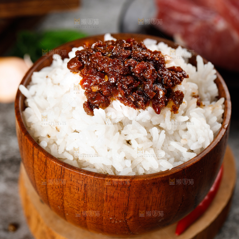 饭上的辣椒酱