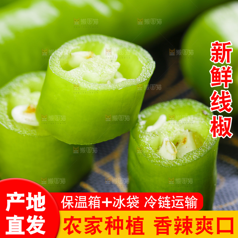 深底上的二荆条辣椒