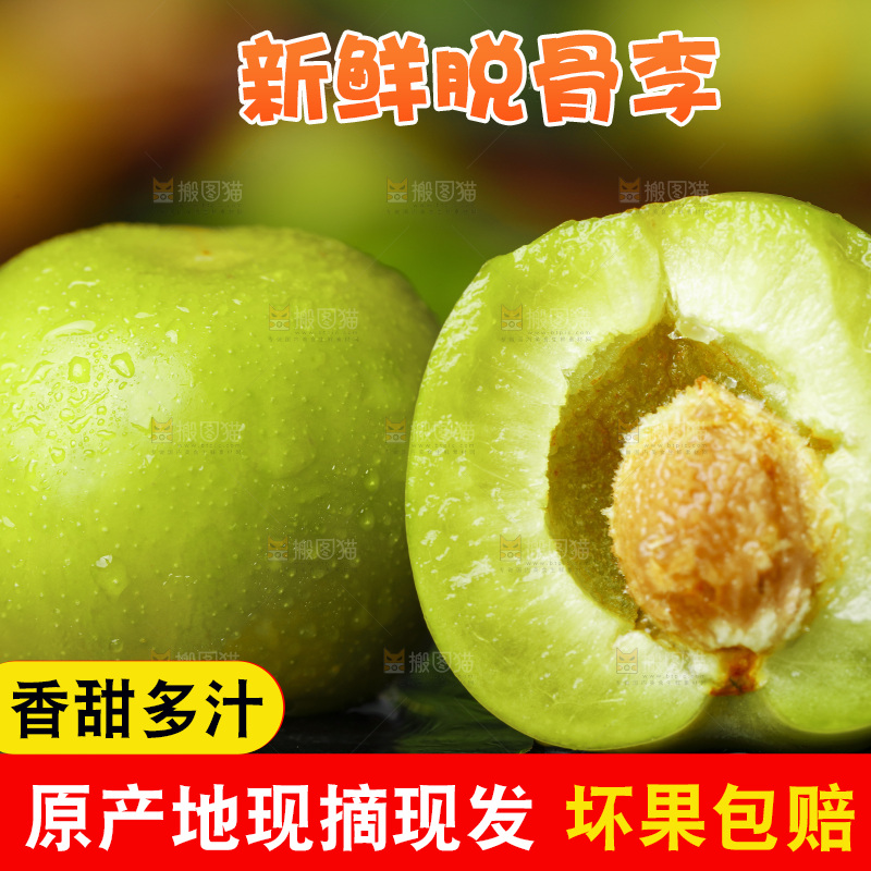 石板上的四川脱骨李子