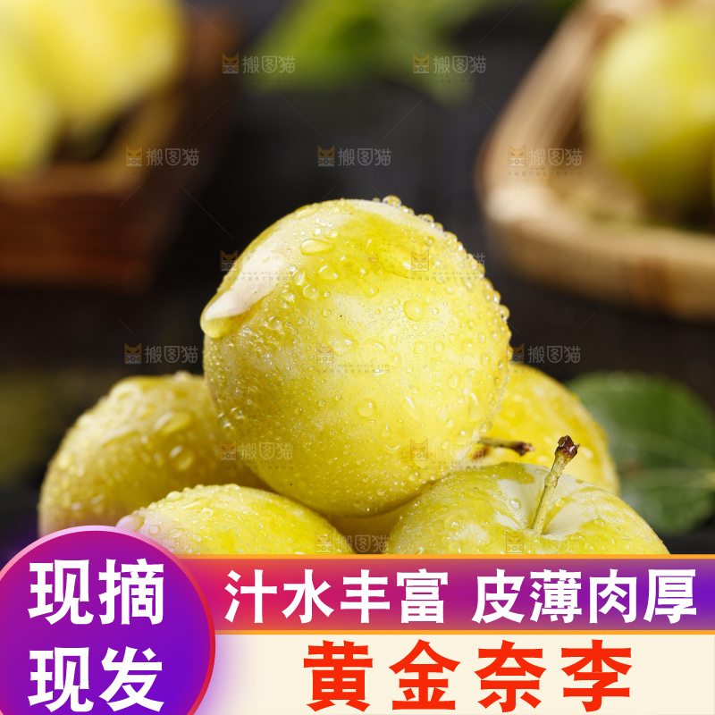 石板上放着九峰山黄金奈李