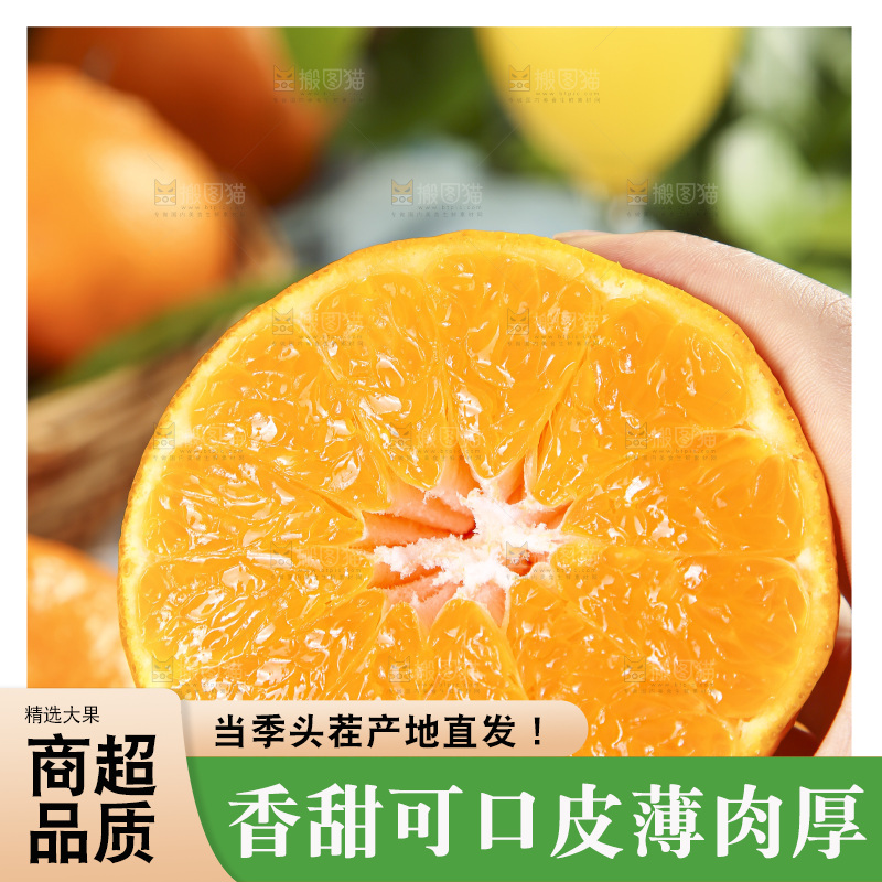 手里拿着四川耙耙柑