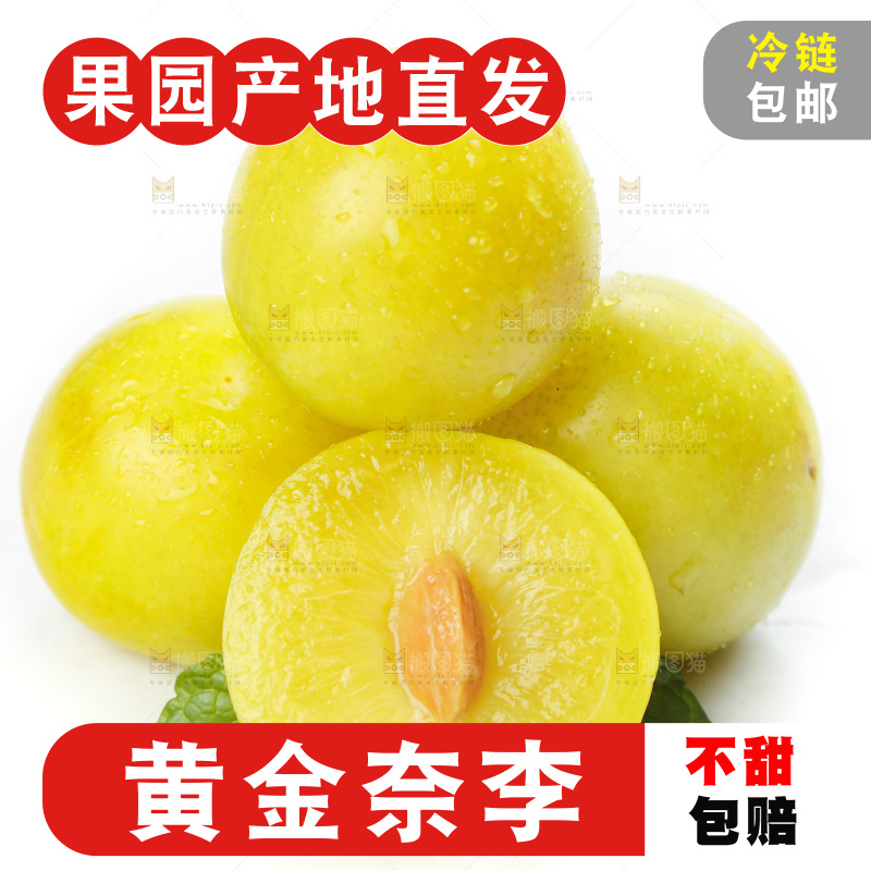 白底上的九峰山黄金奈李