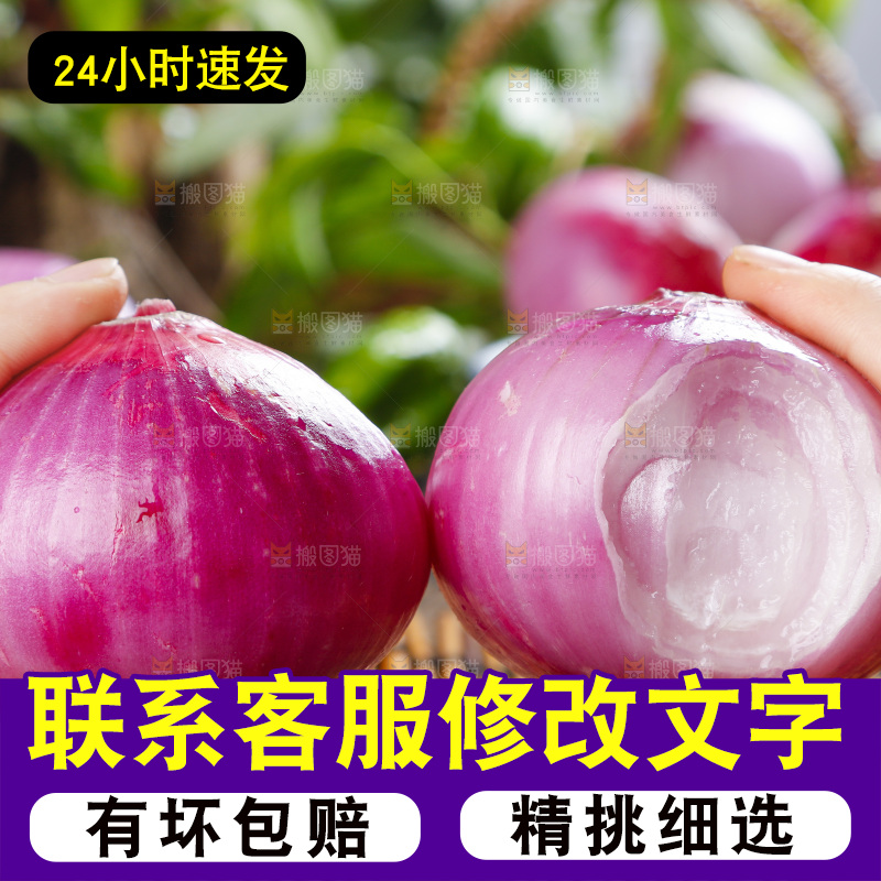 手里拿着新鲜洋葱