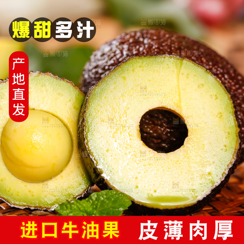 浅底上的巨无霸牛油果