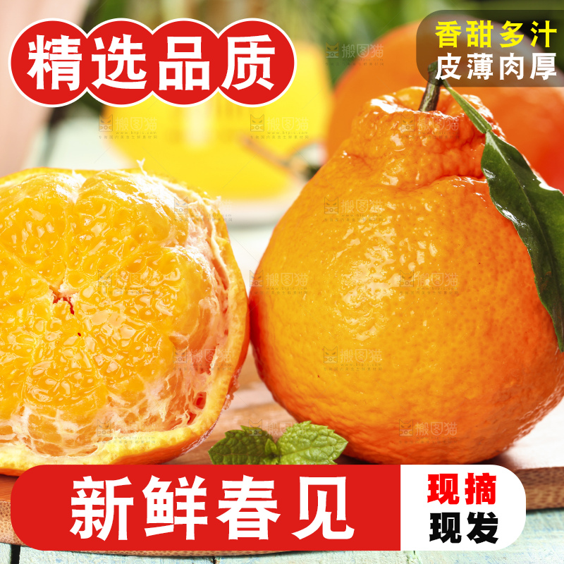 木板上放着四川耙耙柑