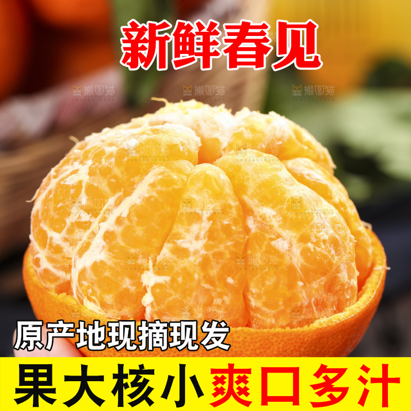 深底上放着春见橘柑