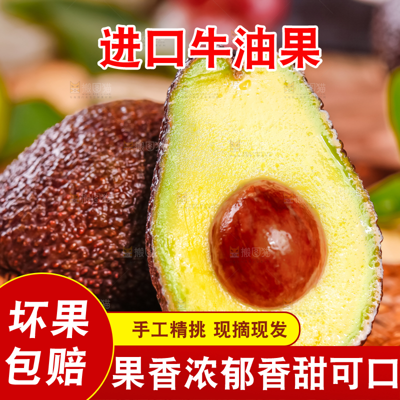 浅底上的巨无霸牛油果