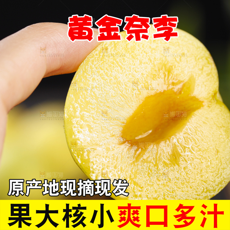 手上拿着黄金奈李