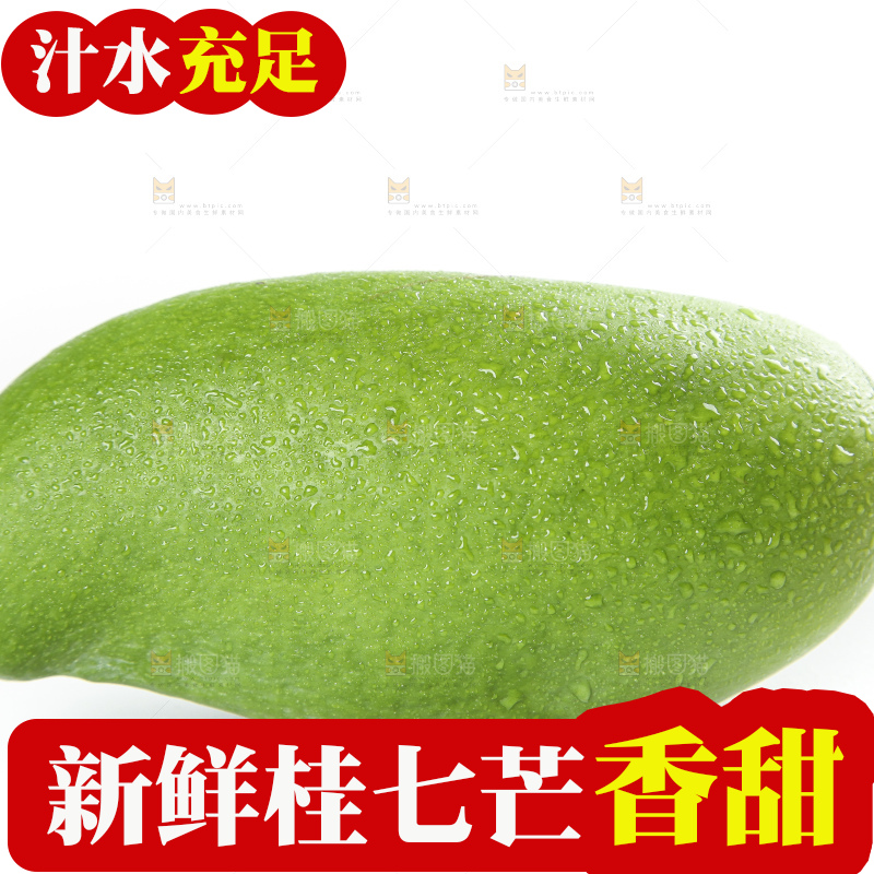 白底上的桂七香芒