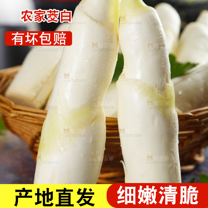 篮子里装着茭白