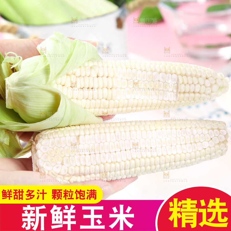 浅底上的牛奶水果玉米