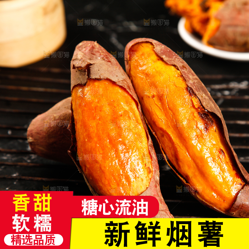 黑底上的山东烟薯