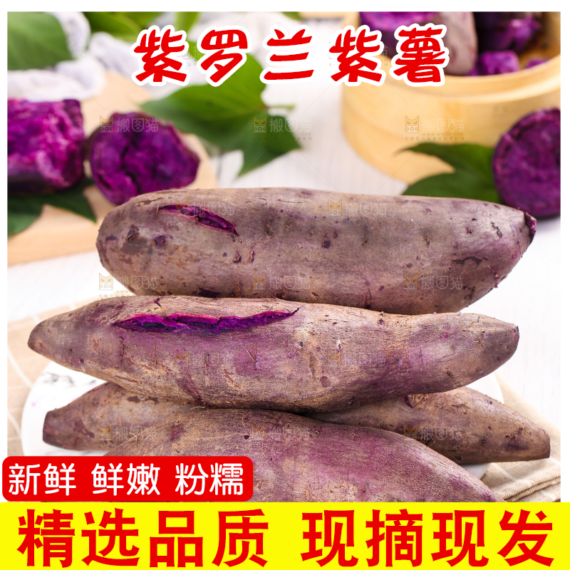 浅底上的板栗紫薯