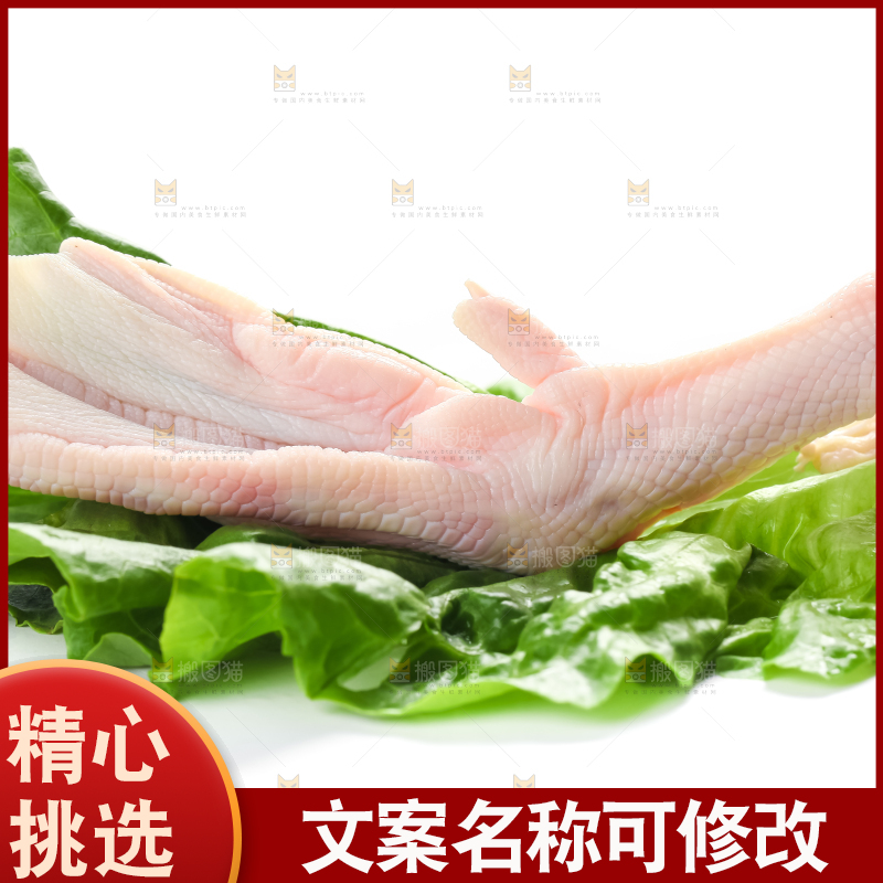 叶子上放着鸭脚