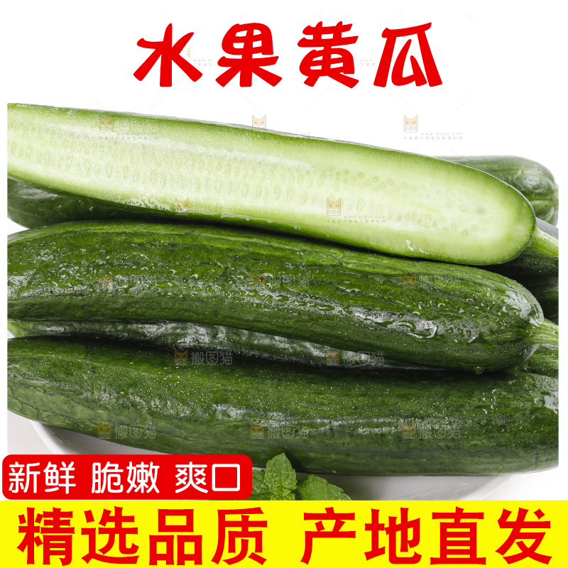 盘里装着新鲜黄瓜