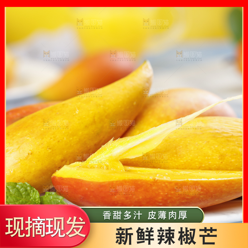 蓝底上的海南辣椒芒