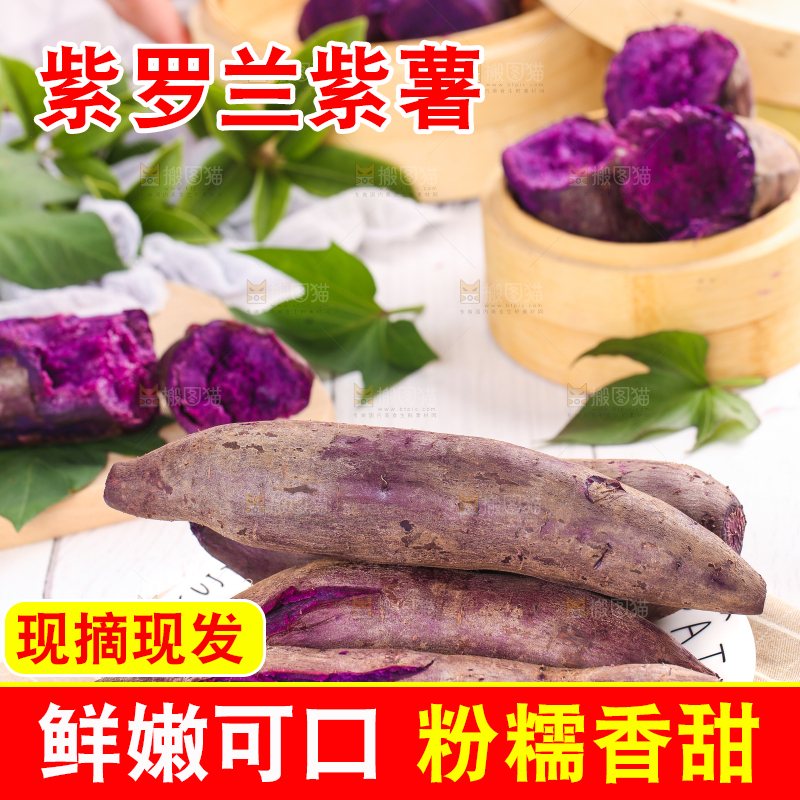 浅底上的板栗紫薯